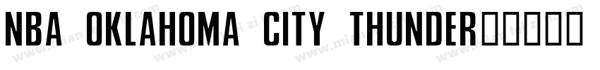NBA Oklahoma City Thunder字体转换
